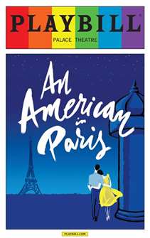 An American in Paris - June 2015 Playbill with Rainbow Pride Logo 